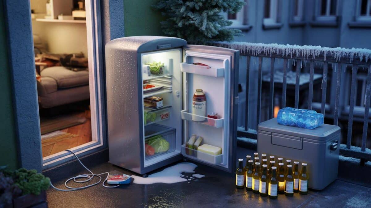 Balkon-Fehler: Warum Sie den Kühlschrank im Winter niemals nach draußen stellen dürfen