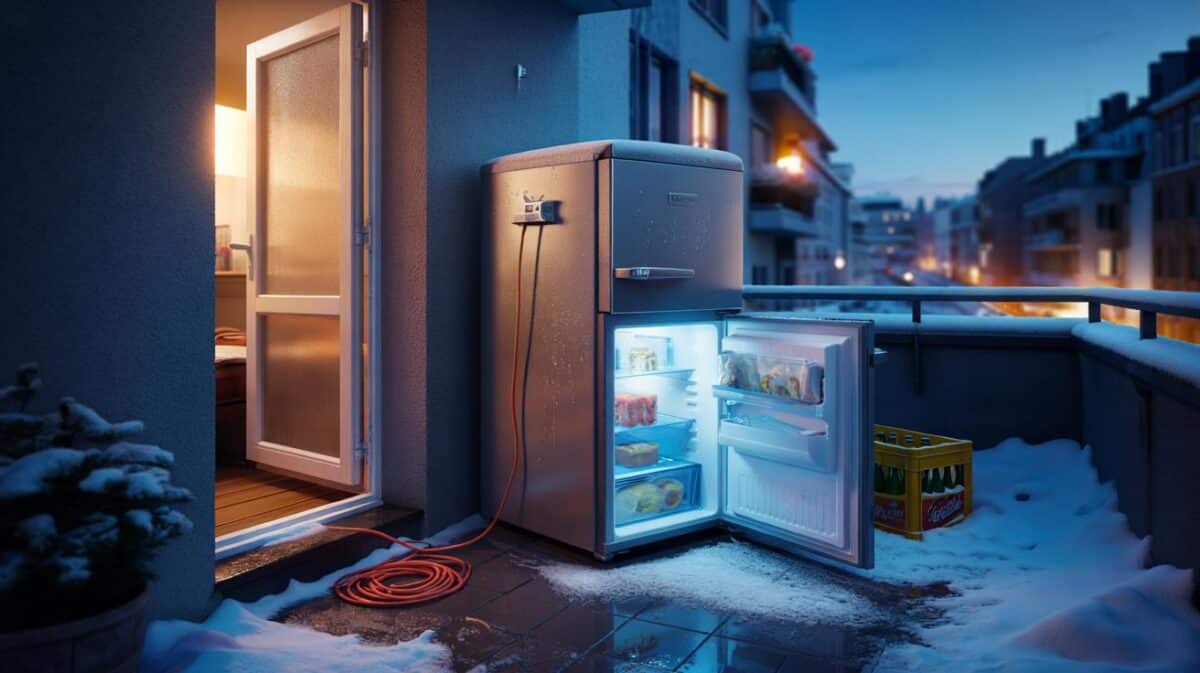 Kühlschrank auf dem Balkon: Der Fehler, der ihn im Winter zerstören kann