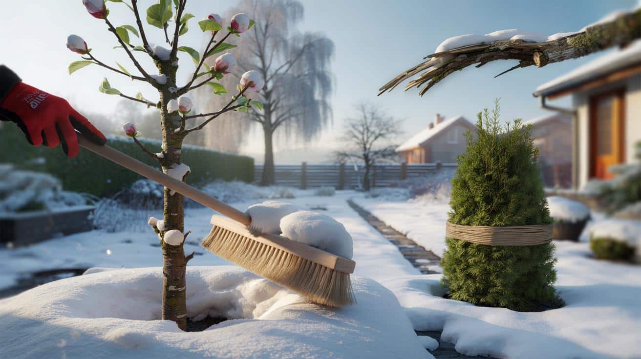 Schneebruch im Garten: Warum Schütteln den Bäumen oft mehr schadet als die Last